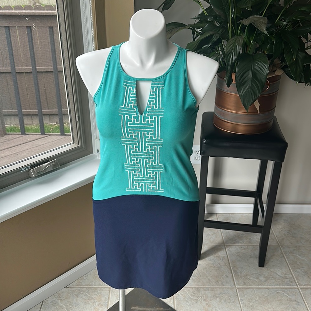 Stitch Fix‎ THML Colorblock Embroidered Shift Dress size M